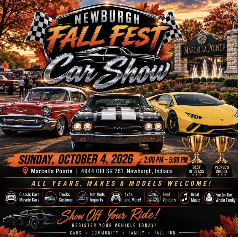 Newburgh Fall Fest Car Show poster